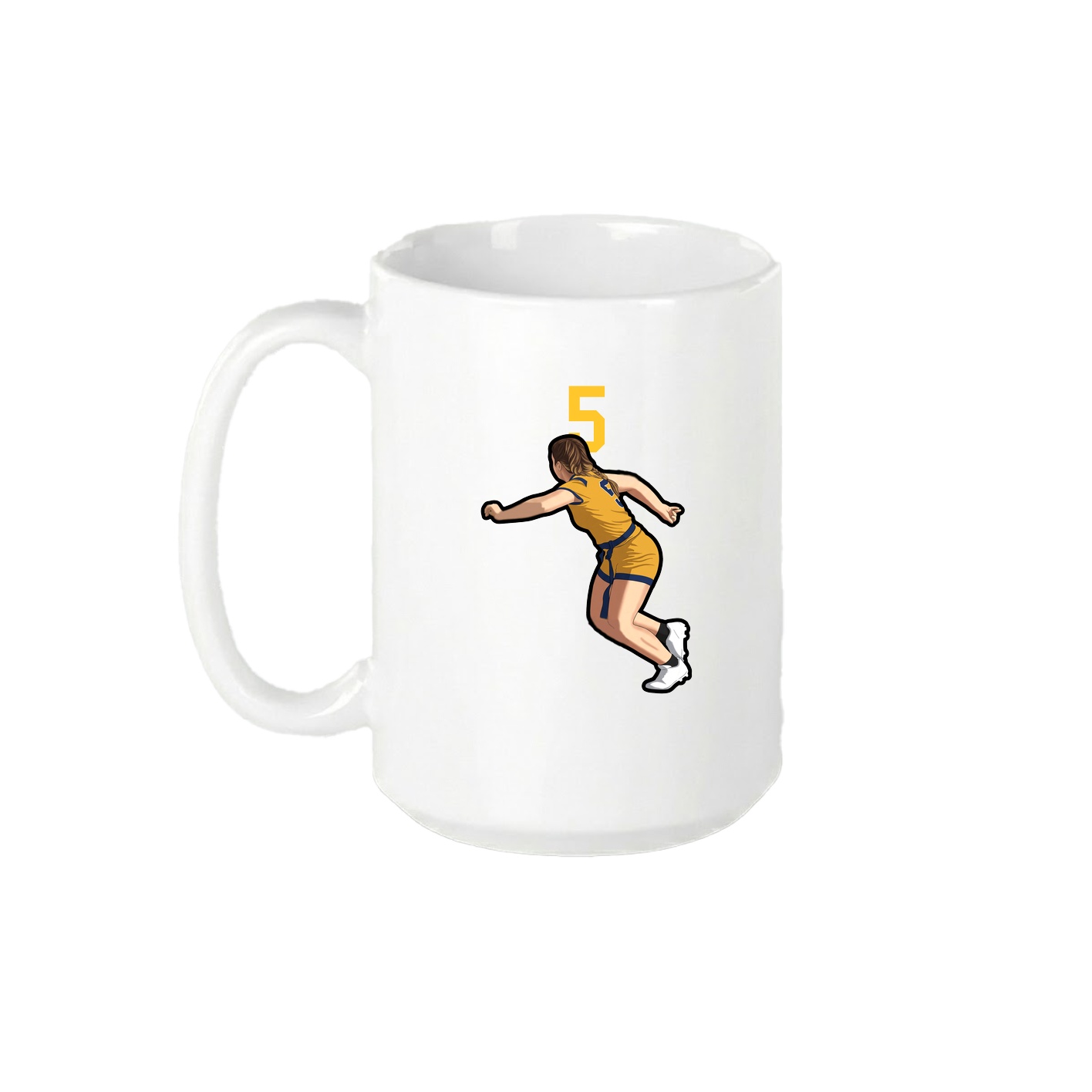 15oz Coffee Mug — Number Top in White