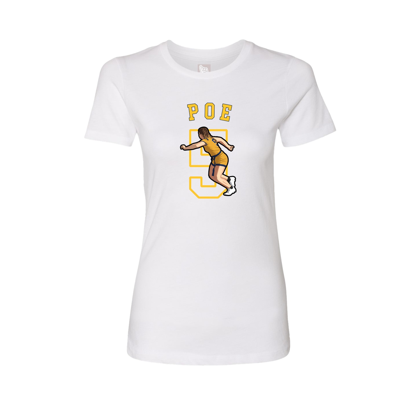 Fitted Women's Tee — Shirsey Arch in White
