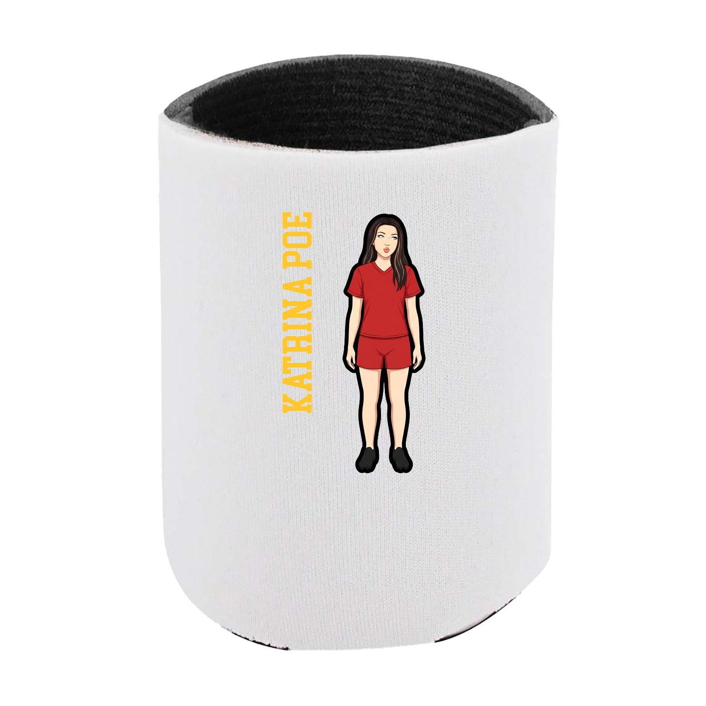 Can Holder — Name Vertical in White