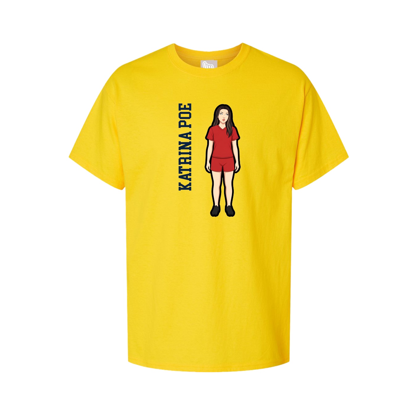 Tee — Name Vertical in Gold