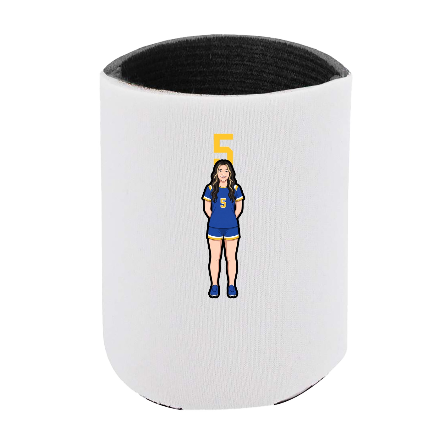 Can Holder — Number Top in White