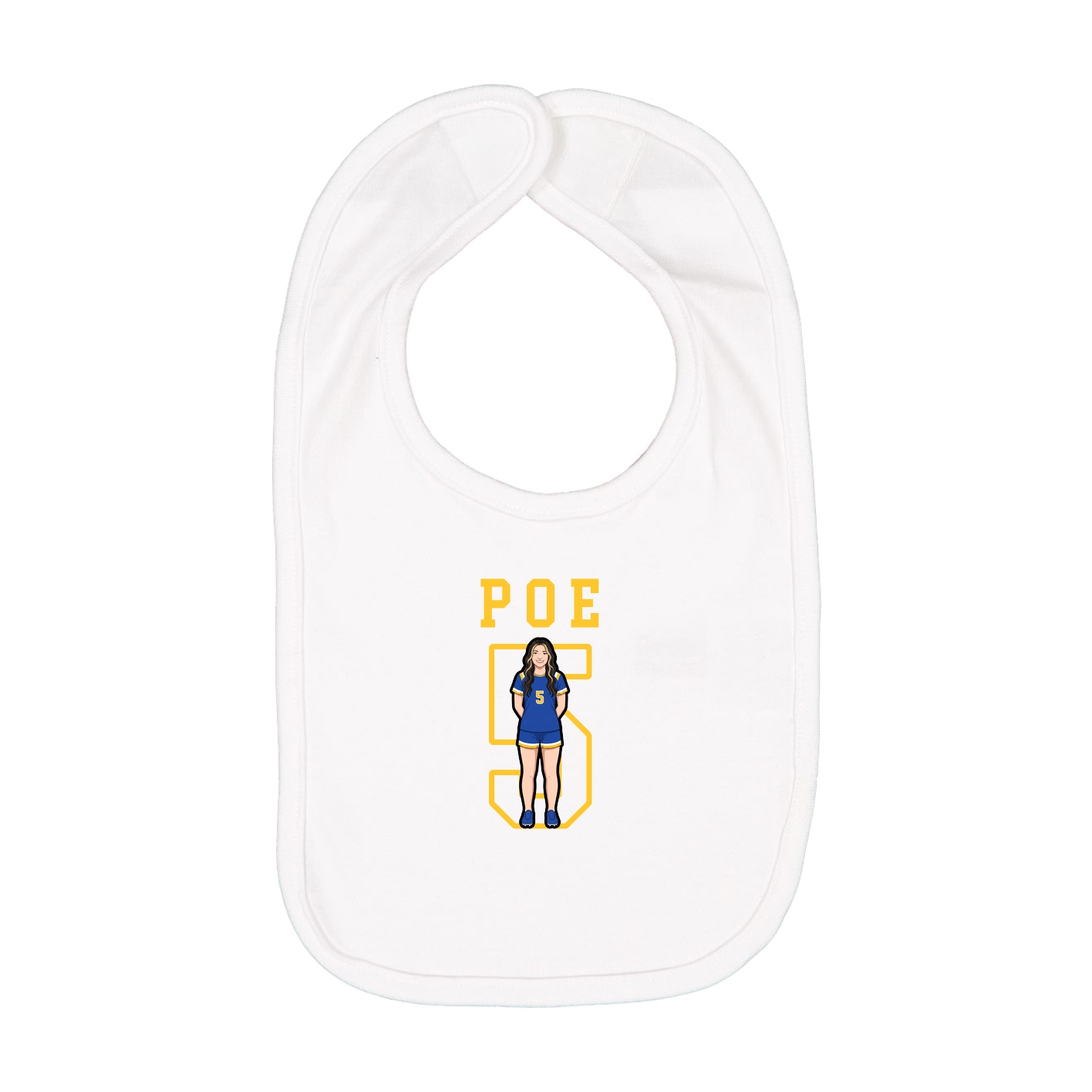Infant Bib — Shirsey in White