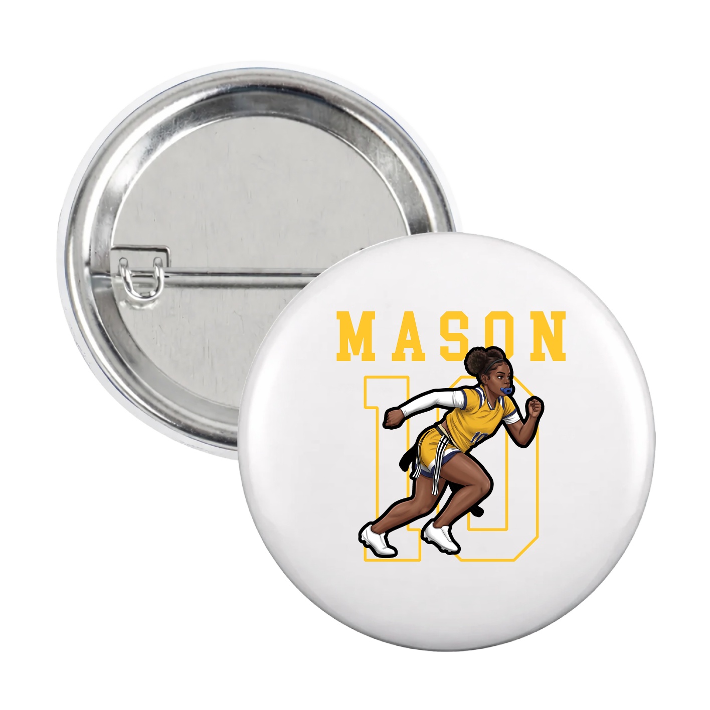Game Day Button — Shirsey in White