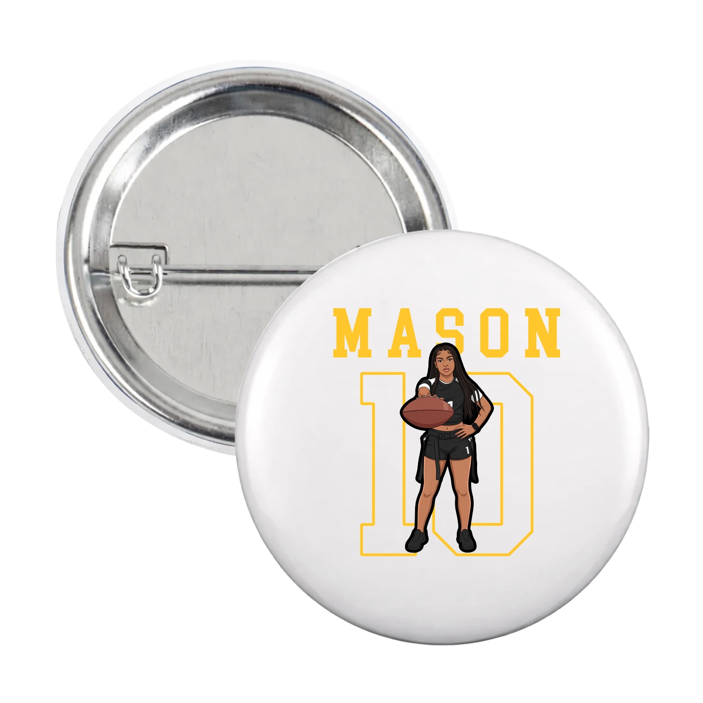 Game Day Button — Shirsey in White