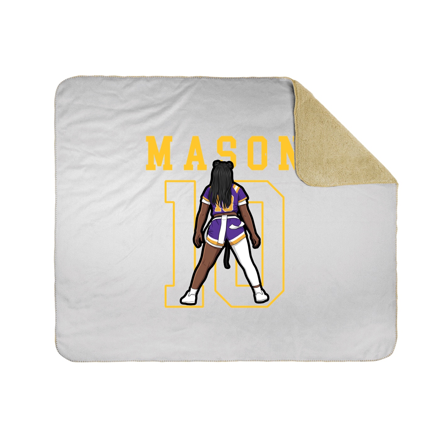 50x60 Sherpa Lined Throw Blanket