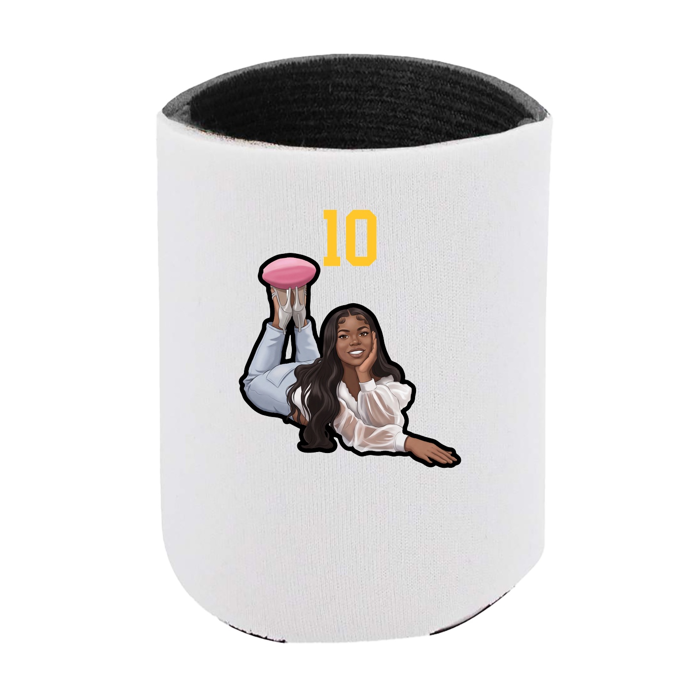 Can Holder — Number Top in White