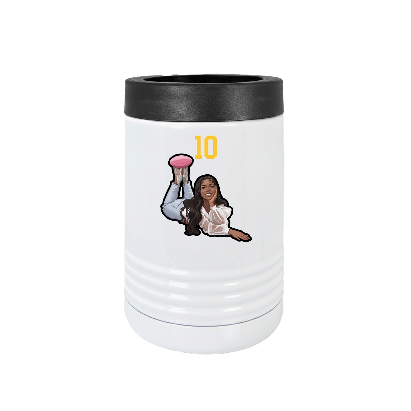 Beverage Holder — Number Top in White