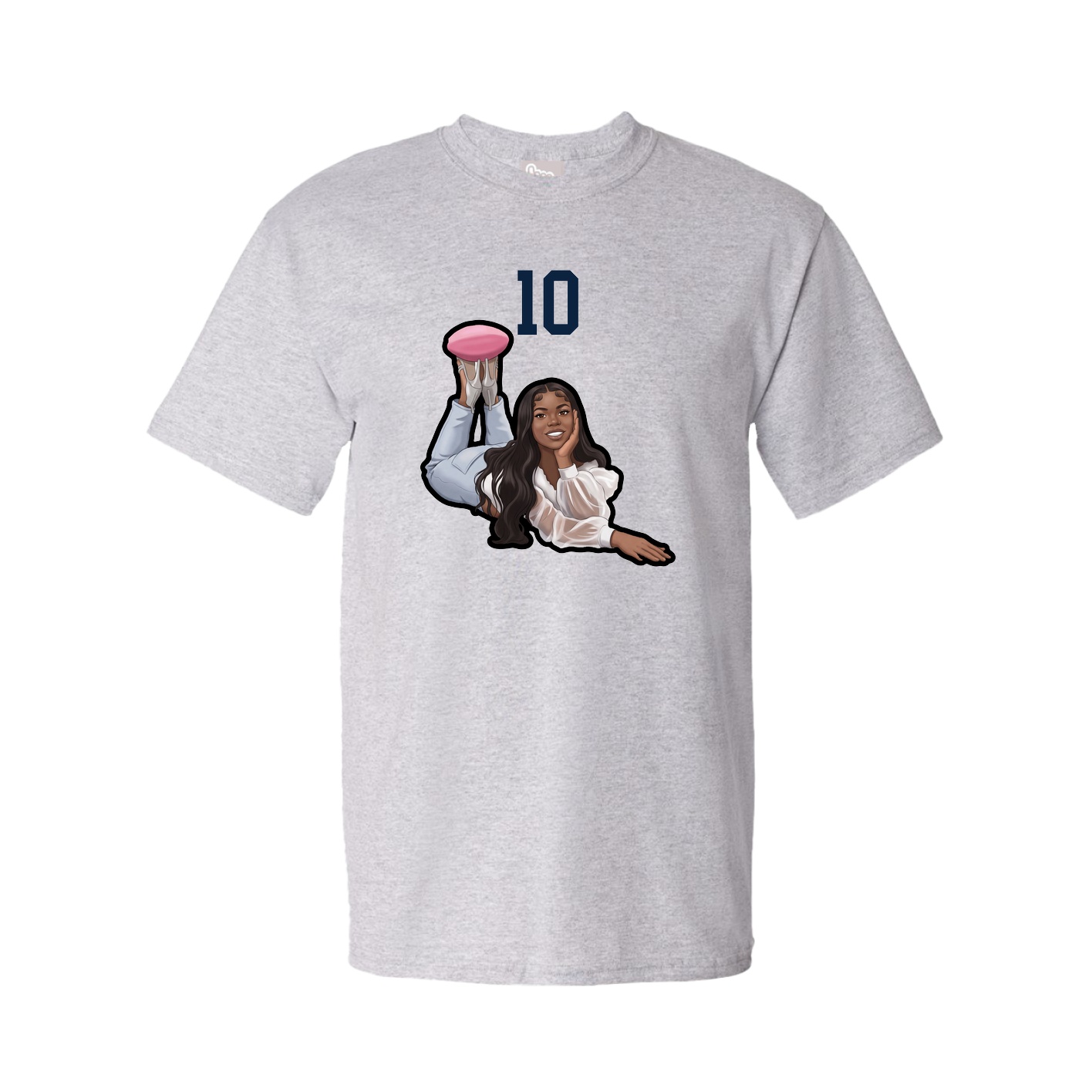 Tee — Number Top in Grey