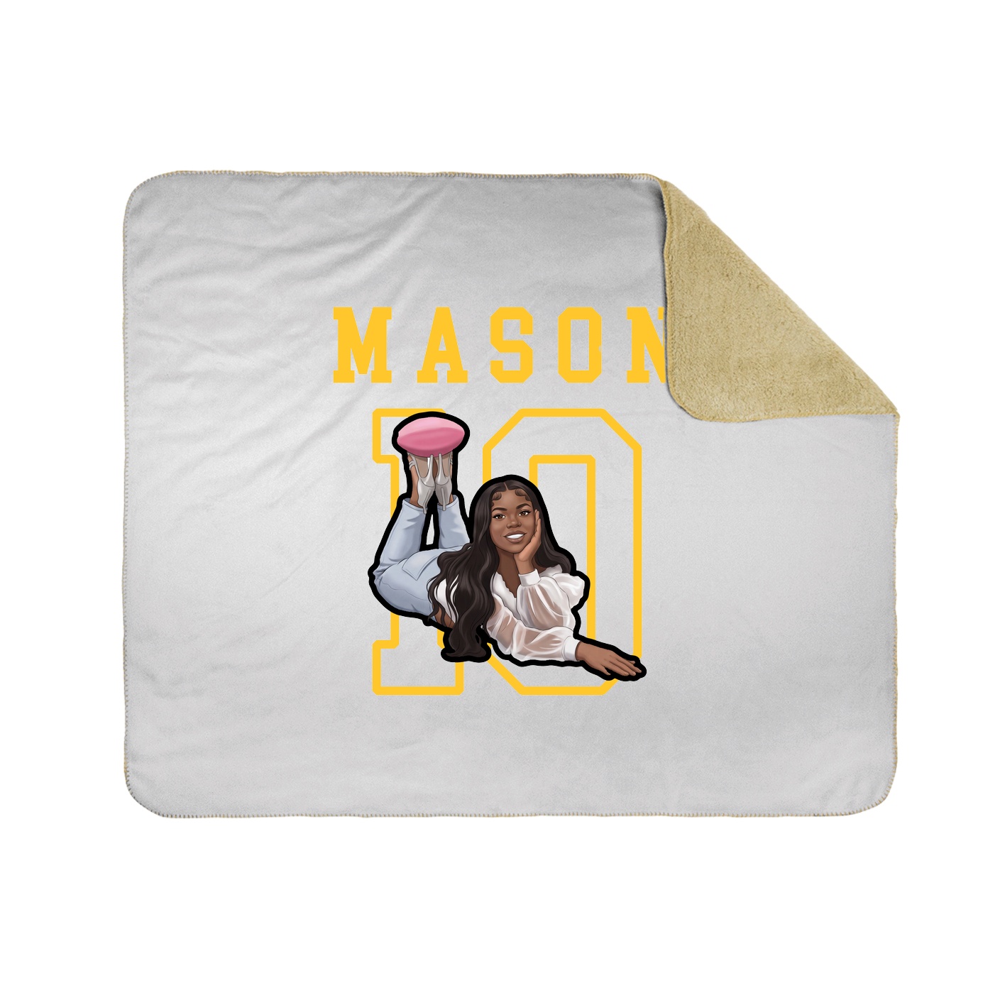 Throw Blanket — Shirsey in White