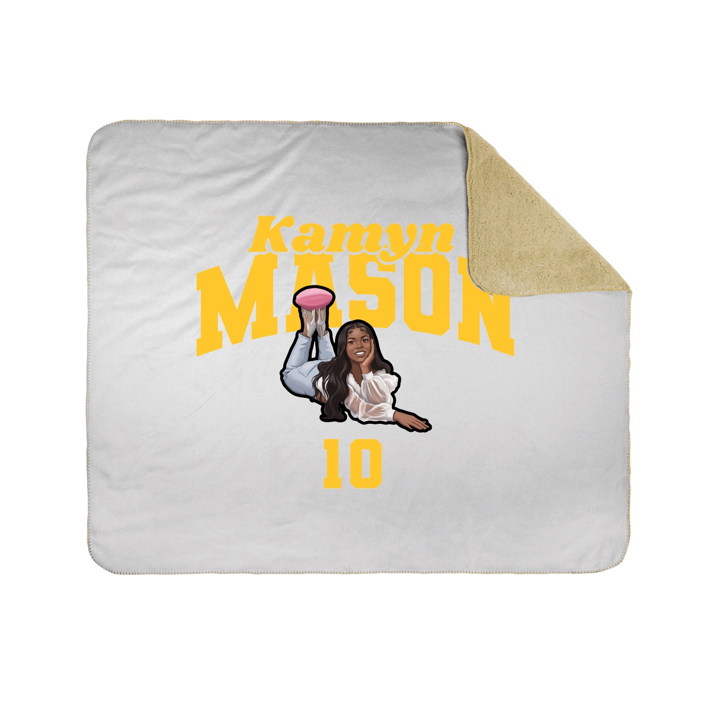 Throw Blanket — Signature Arch in White