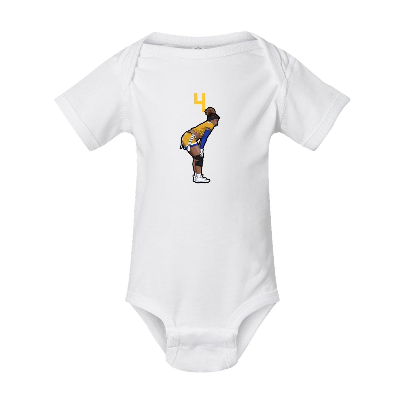 Baby Onesie — Number Top in White