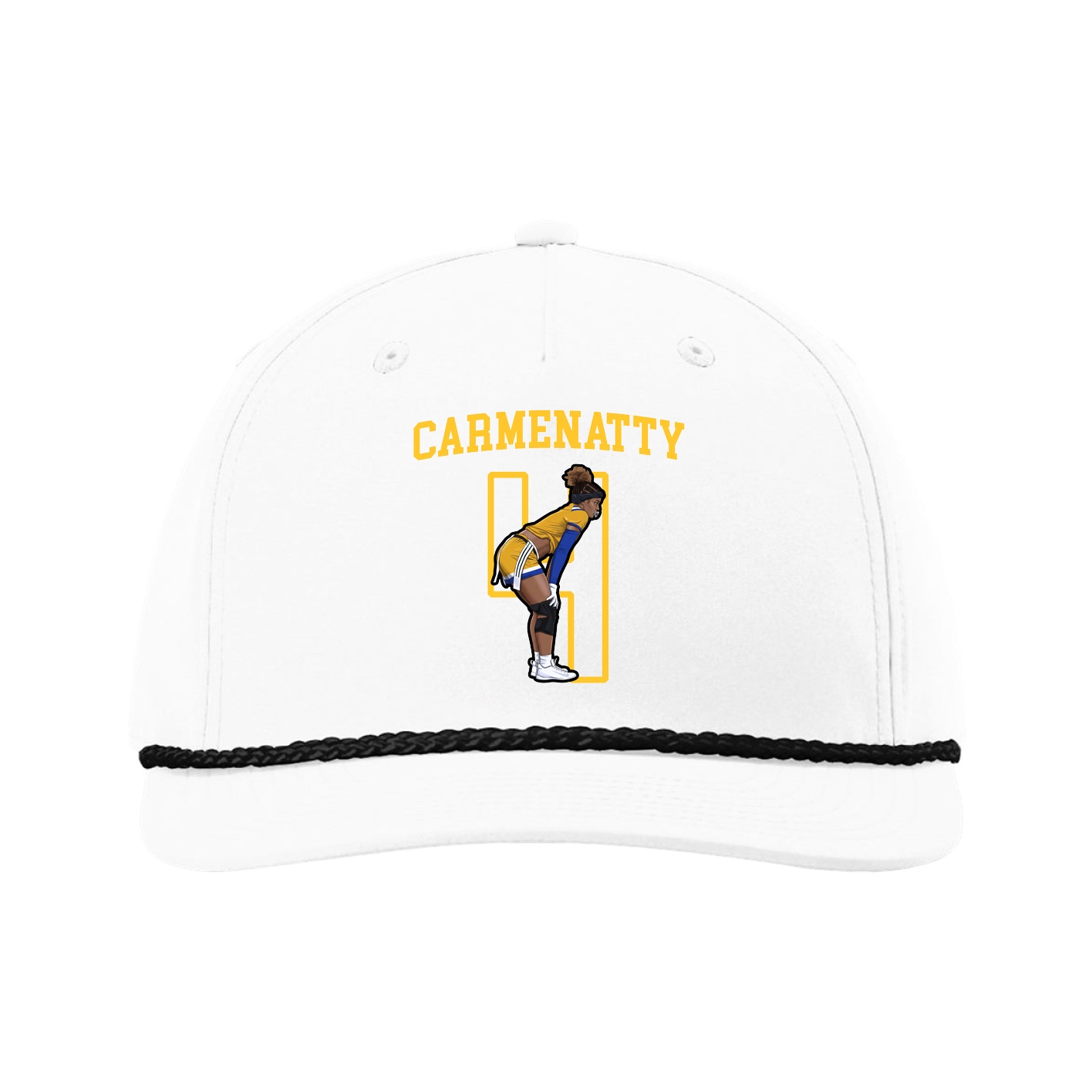 Five-Panel Classic Rope Cap — Shirsey in White
