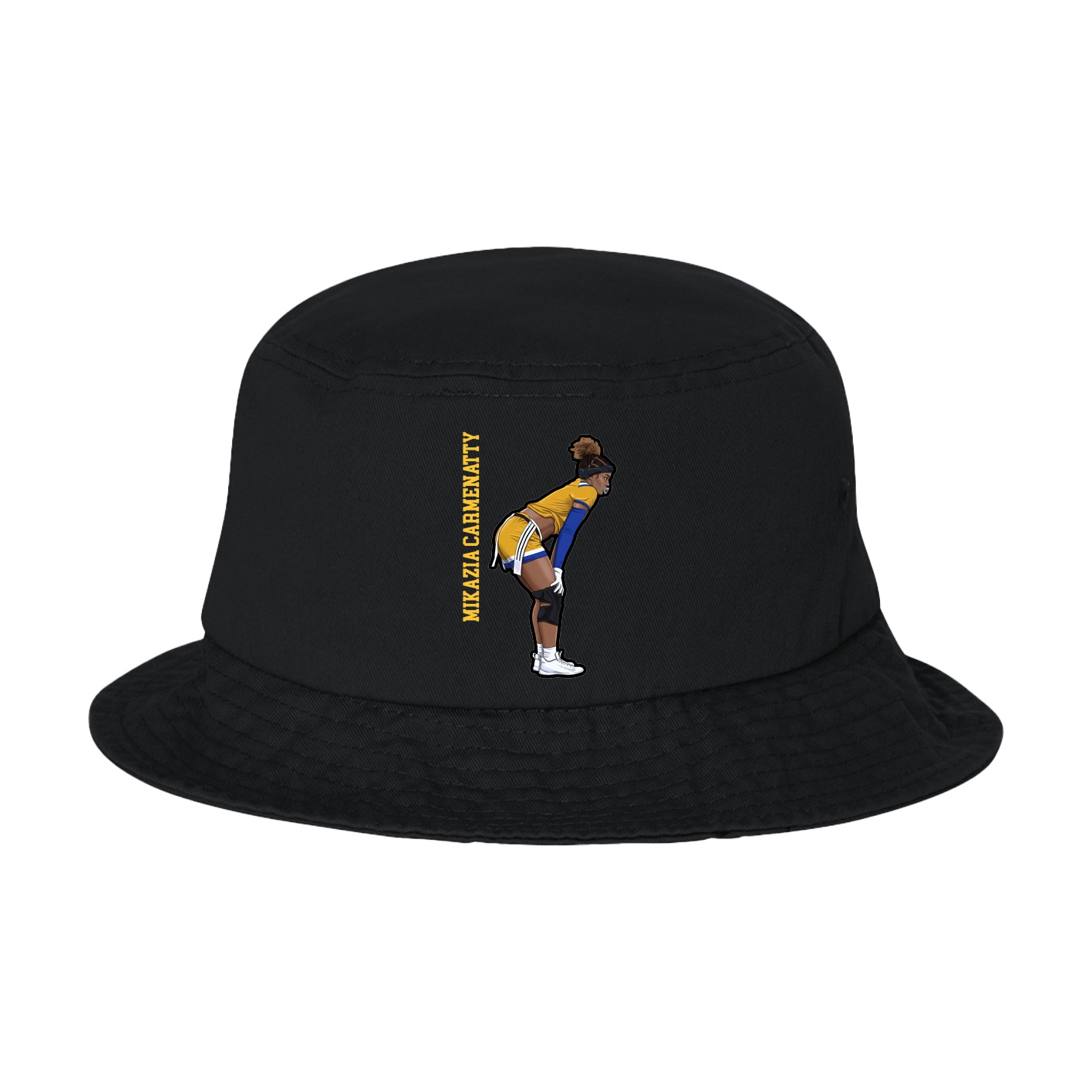 Bucket Cap — Name Vertical in Black