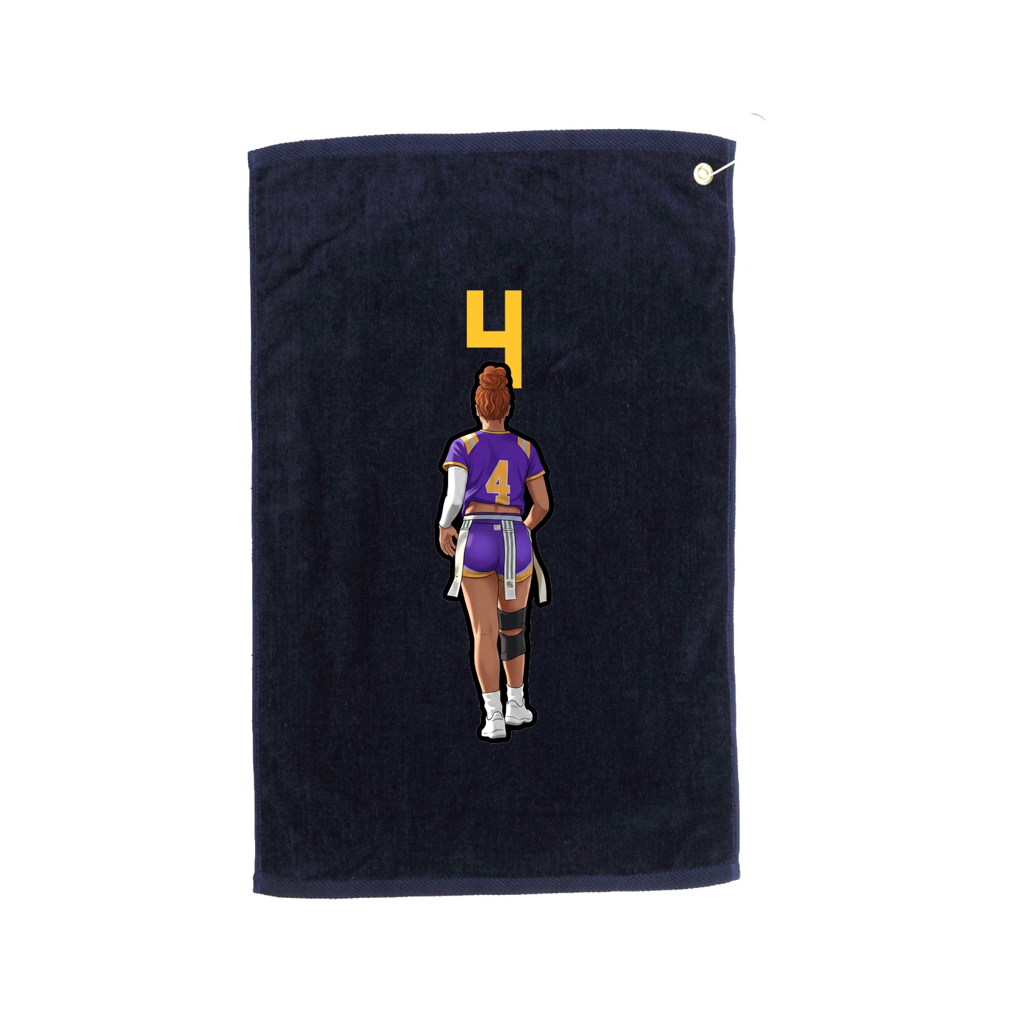 Golf Towel — Number Top in Navy