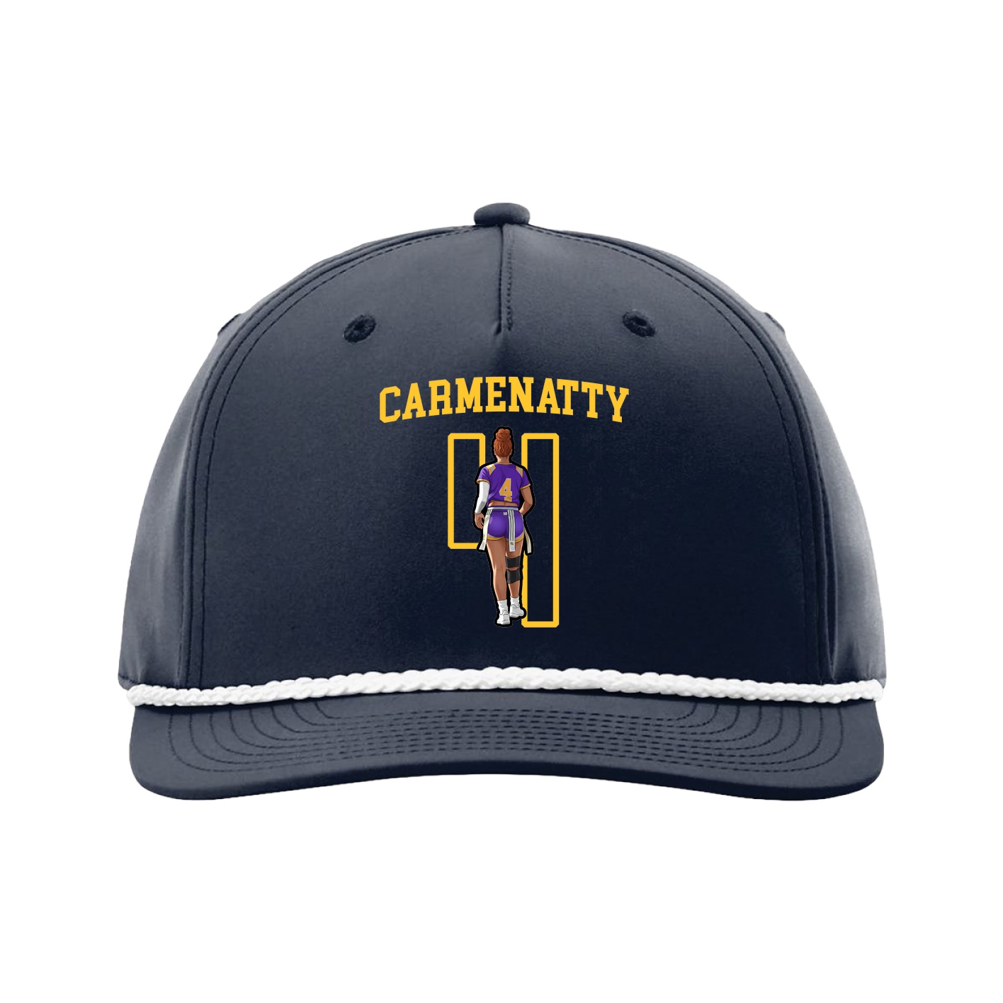 Five-Panel Classic Rope Cap — Shirsey in Navy