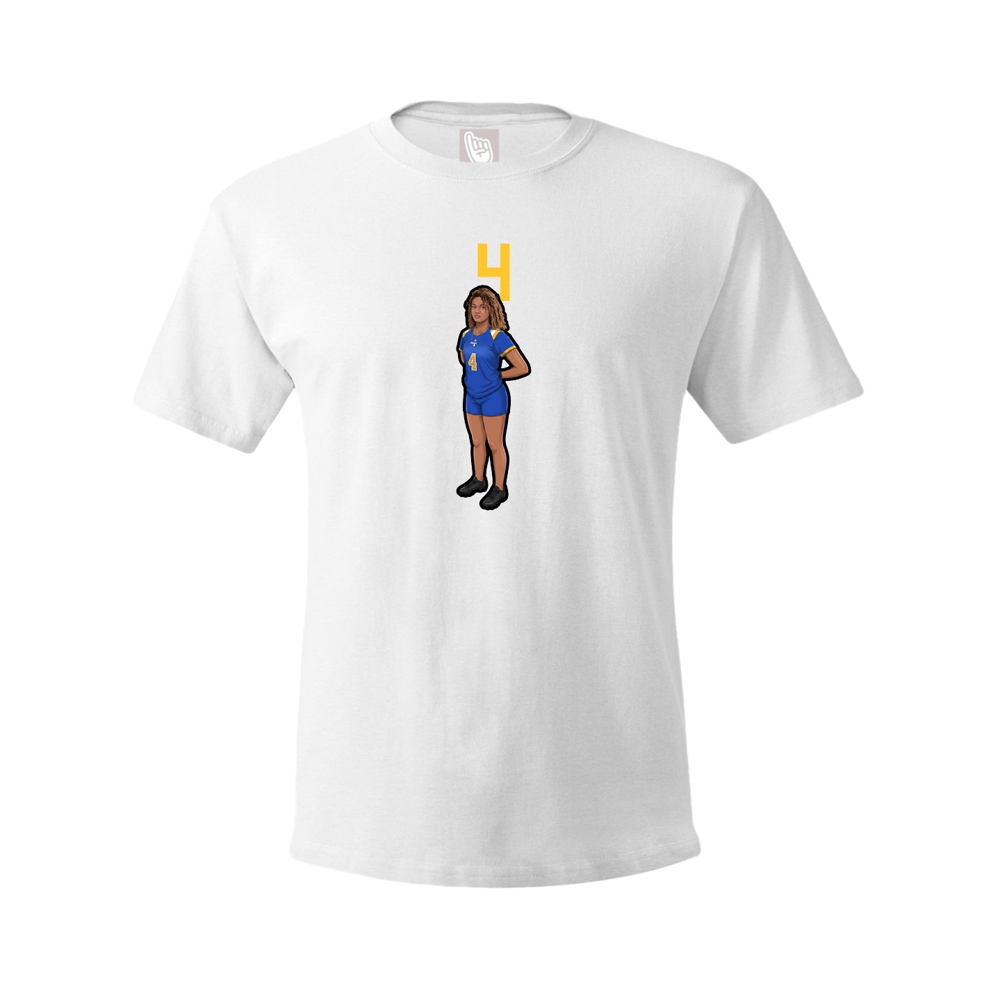 Tee — Number Top in White
