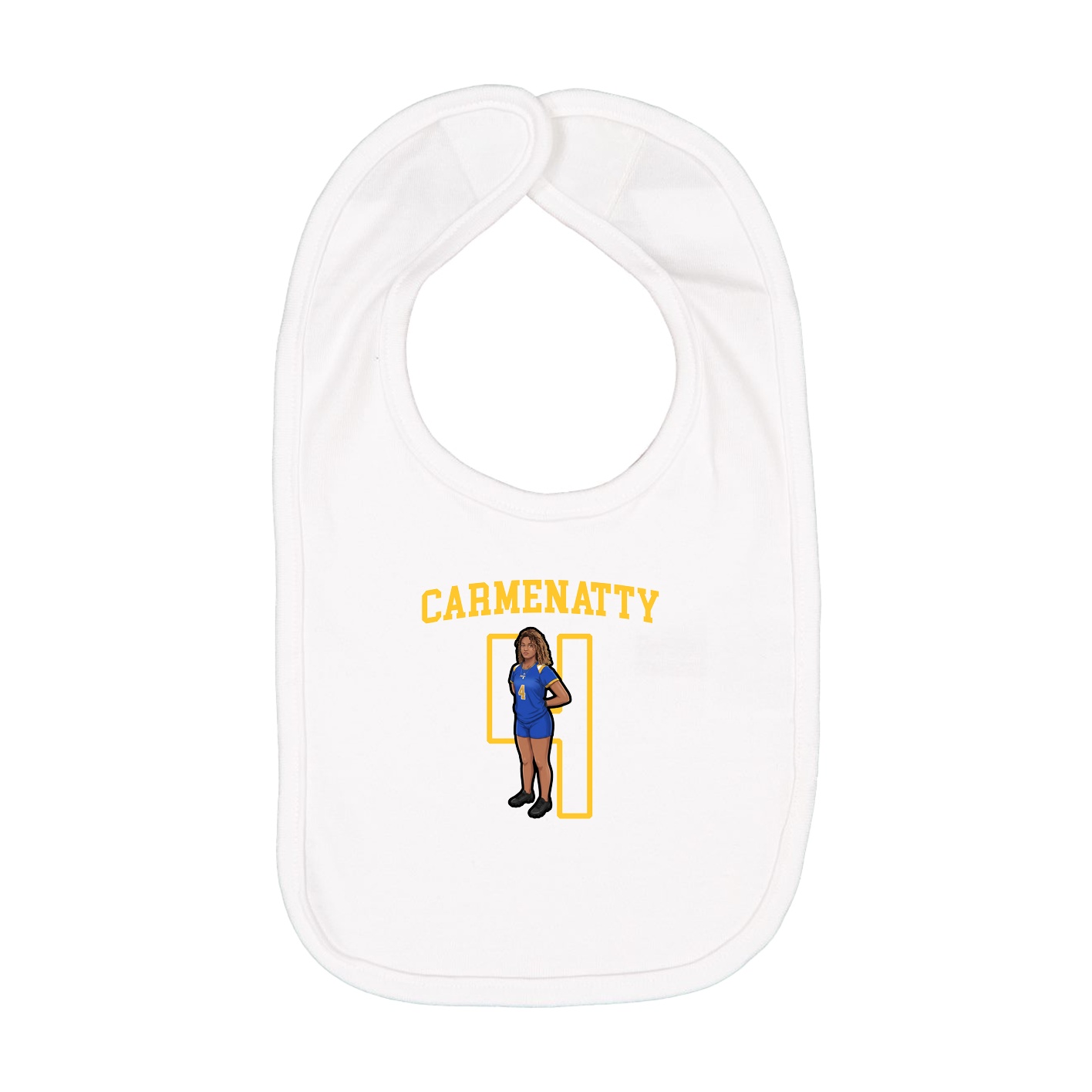 Infant Bib — Shirsey in White