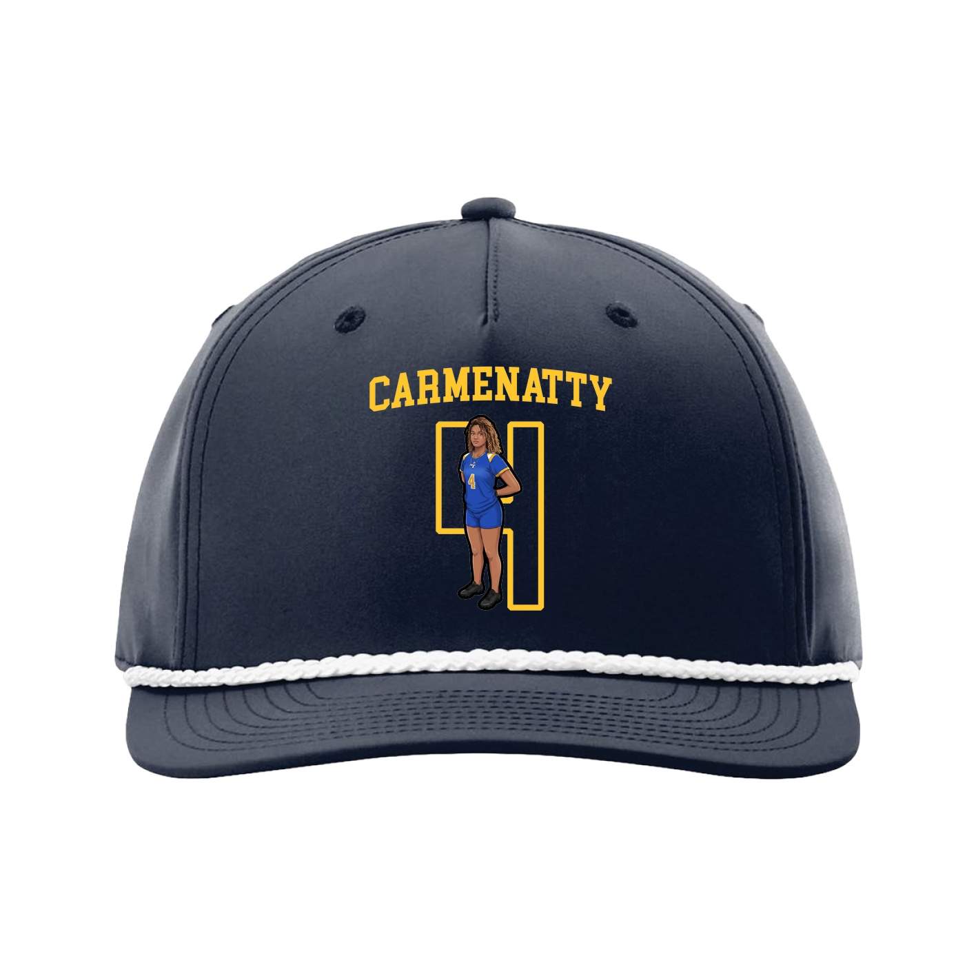 Five-Panel Classic Rope Cap — Shirsey in Navy