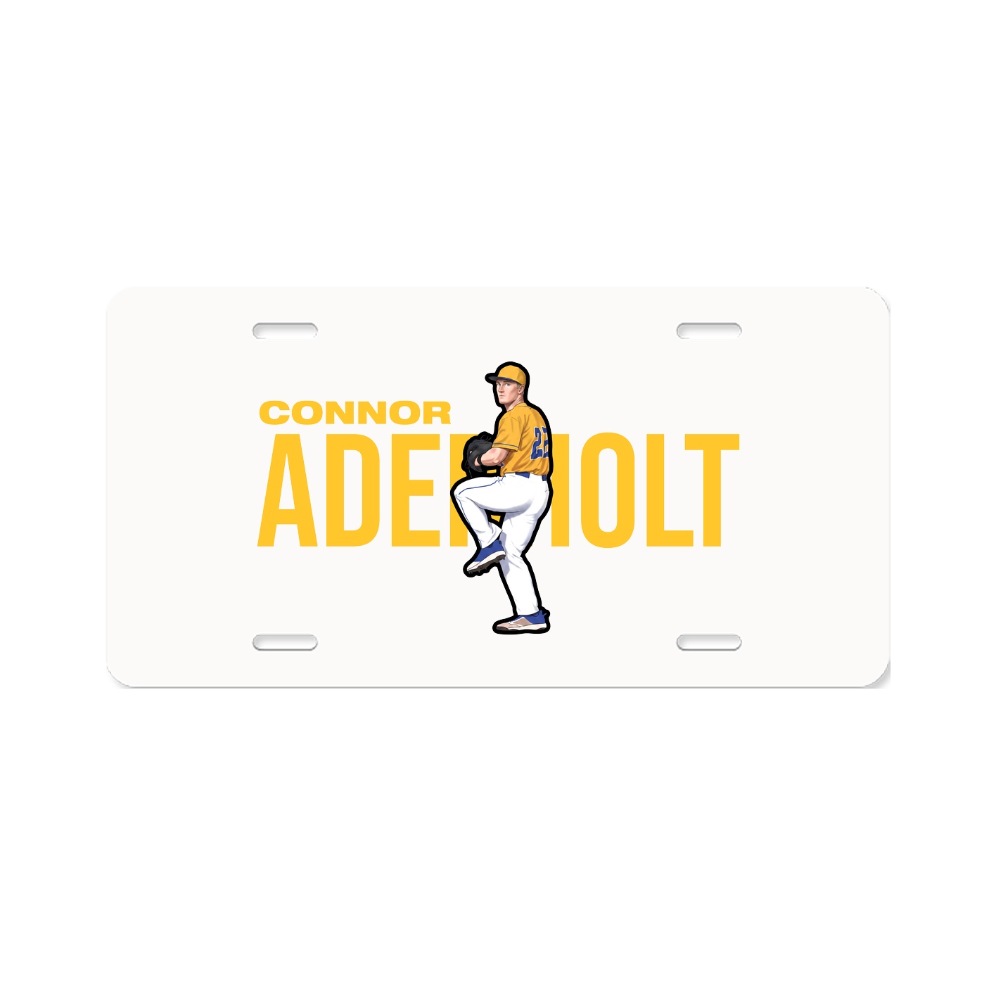License Plate — Player Name in Classic