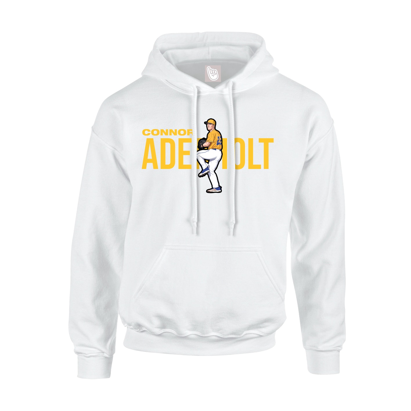 Youth Hoodie — Player Name in White