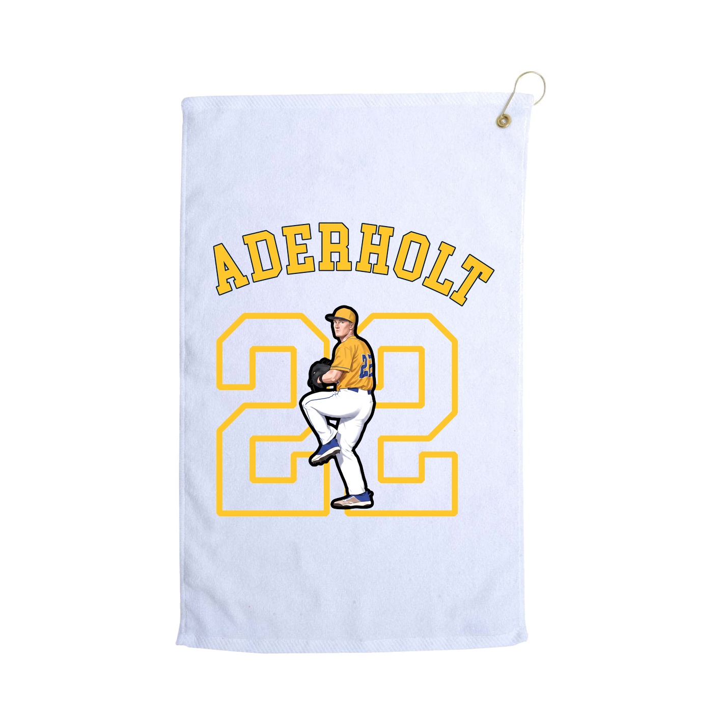 Golf Towel — Shirsey Arch in White