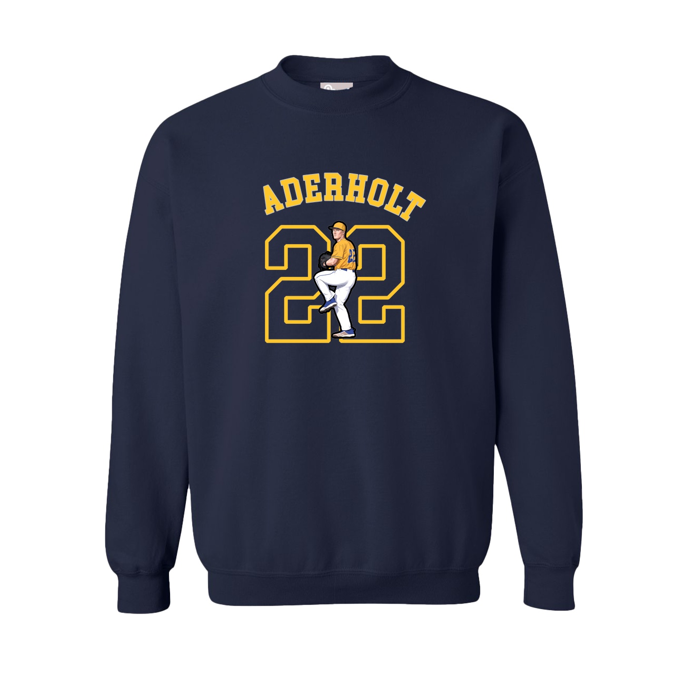 Fleece Crew — Shirsey Arch in Navy