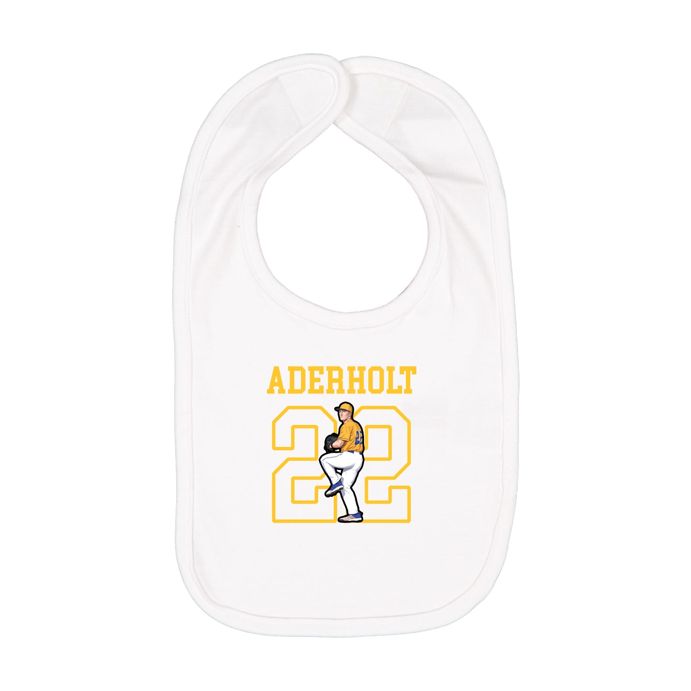 Infant Bib — Shirsey in White