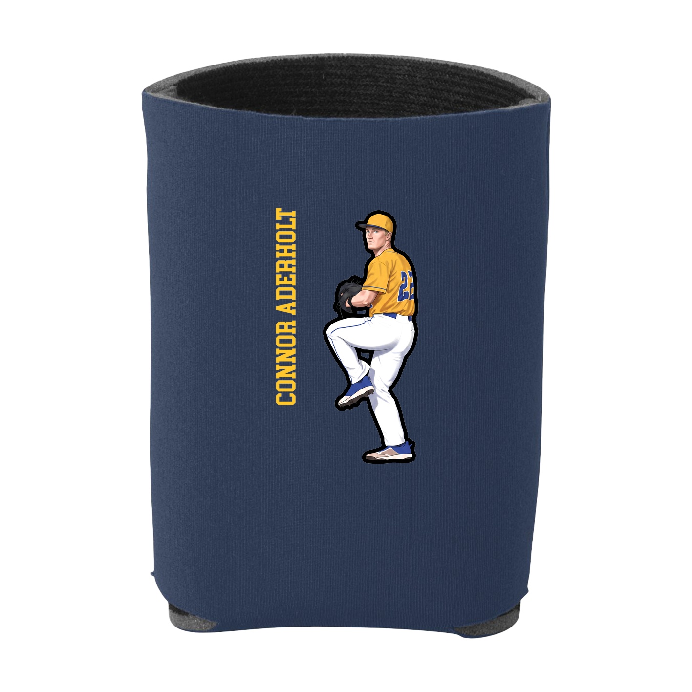 Can Holder — Name Vertical in Navy