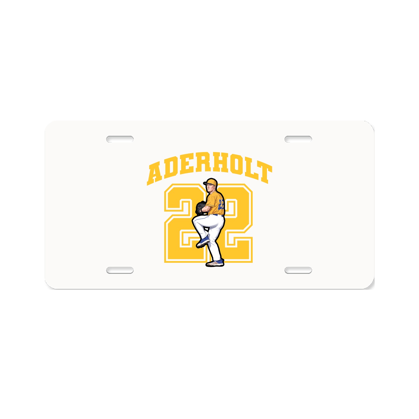License Plate — Number in Classic