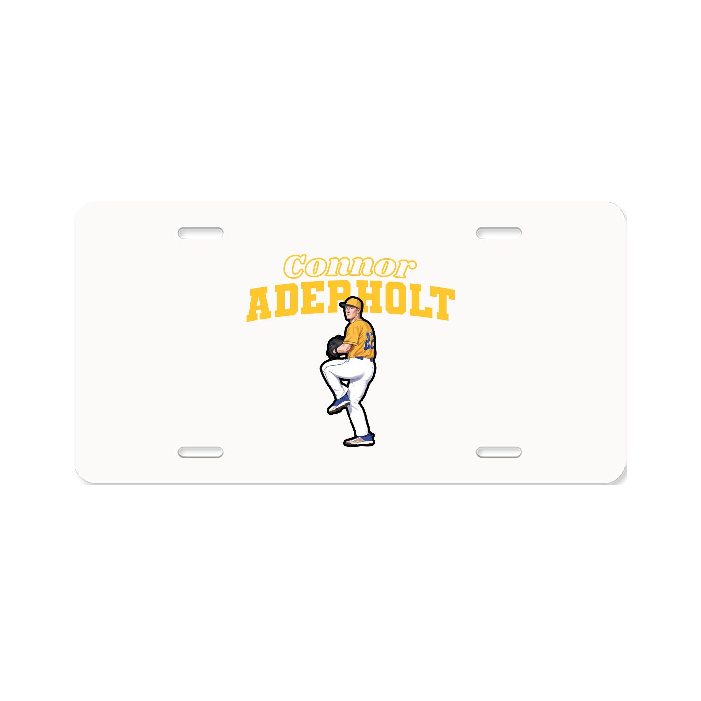 License Plate — Name Arch in Classic