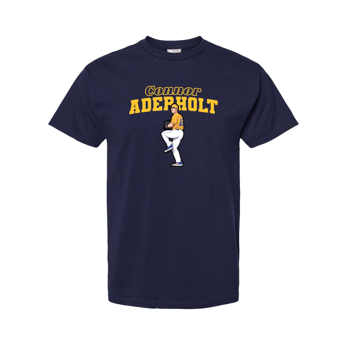 Youth Tee — Name Arch in Navy