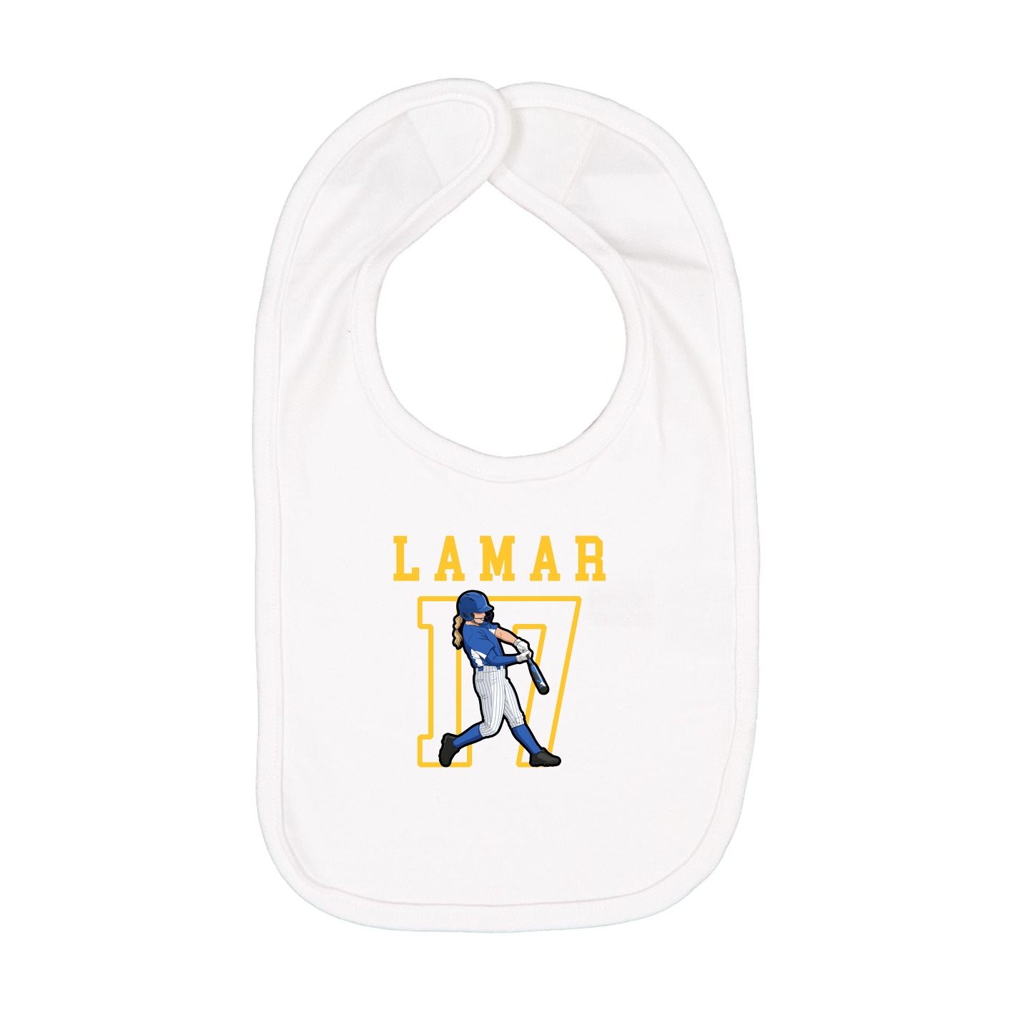 Infant Bib — Shirsey in White