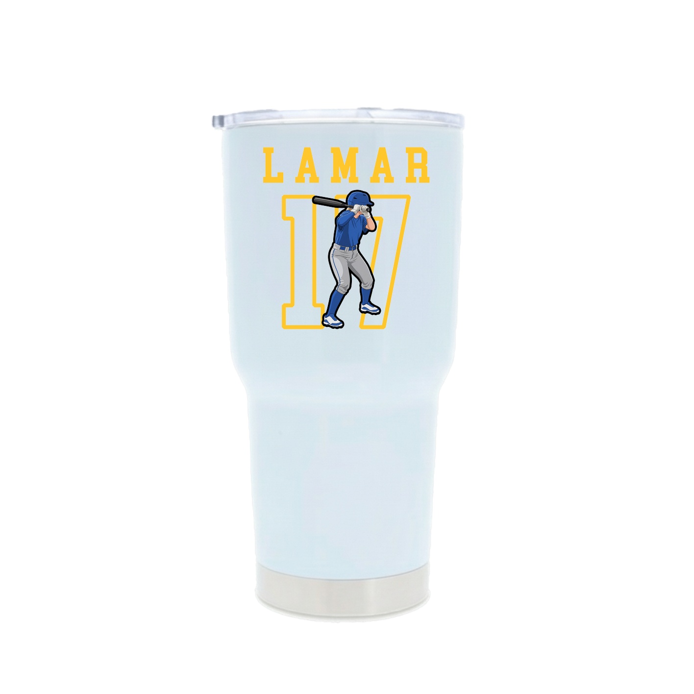 30oz Stainless Steel Tumbler — Shirsey in White