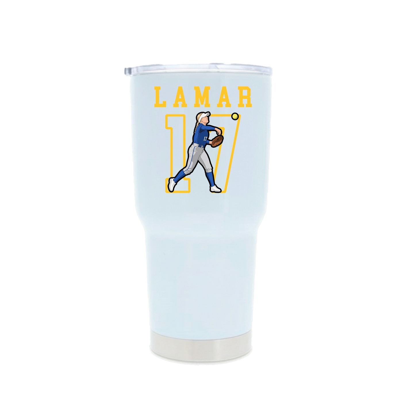 30oz Stainless Steel Tumbler — Shirsey in White