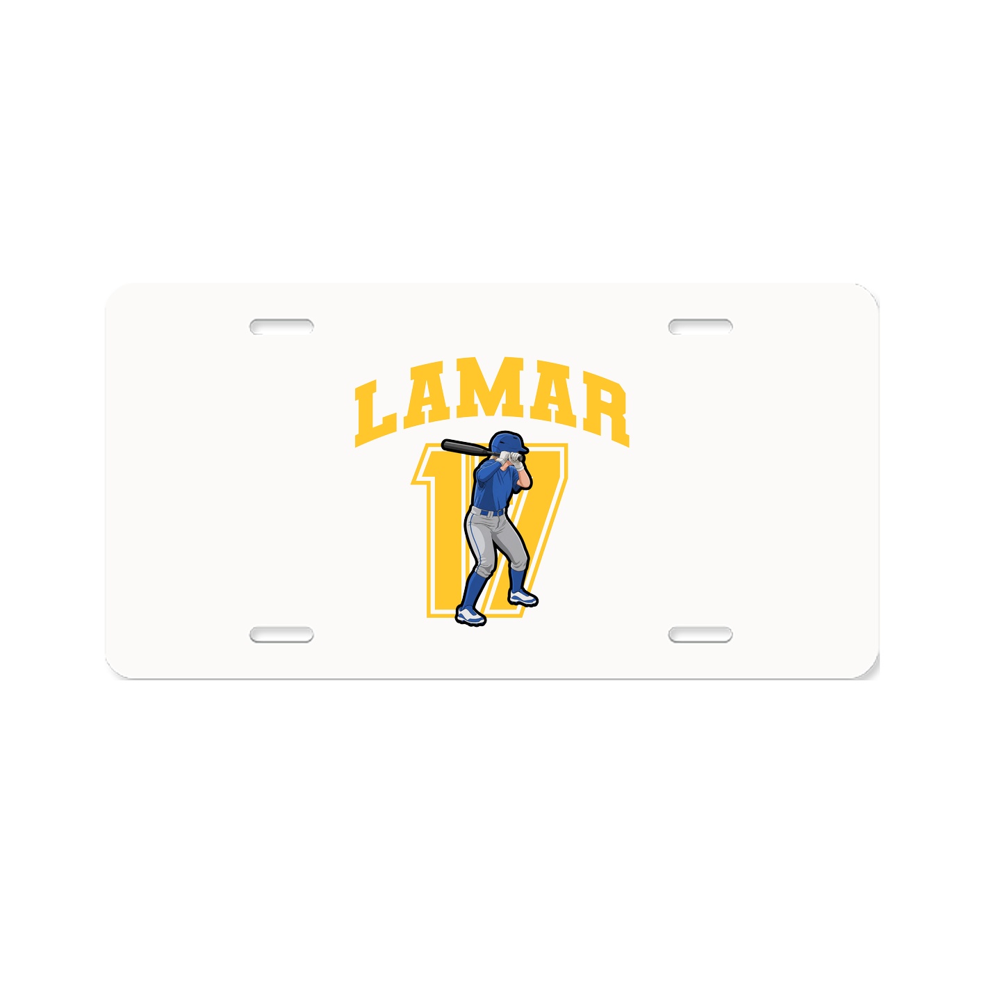 License Plate — Number in Classic