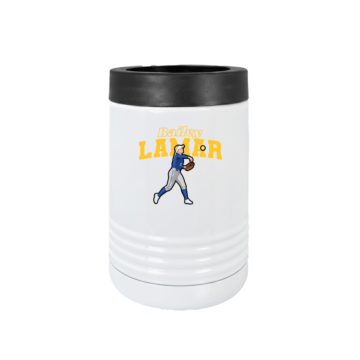Beverage Holder — Name Arch in White
