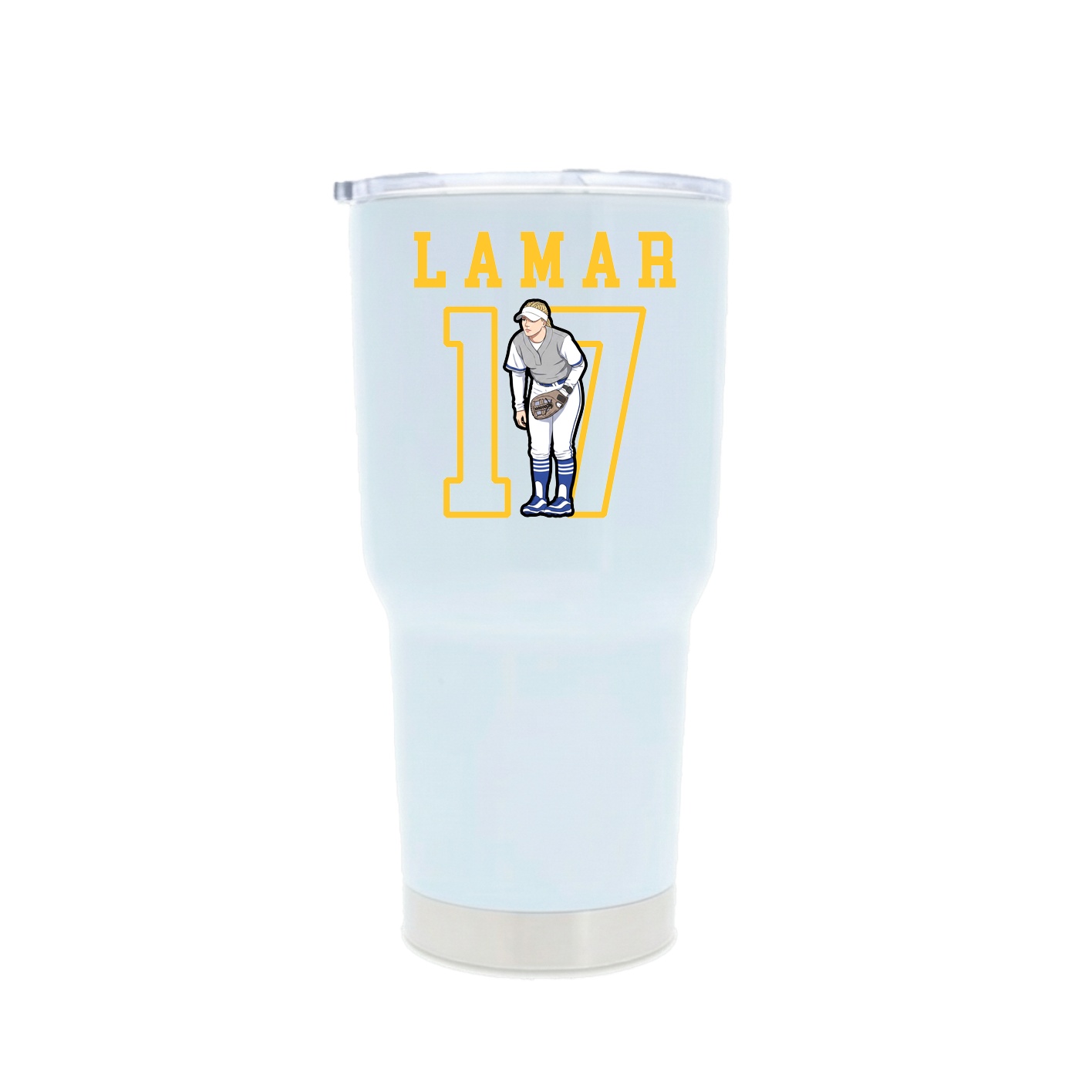 30oz Stainless Steel Tumbler — Shirsey in White