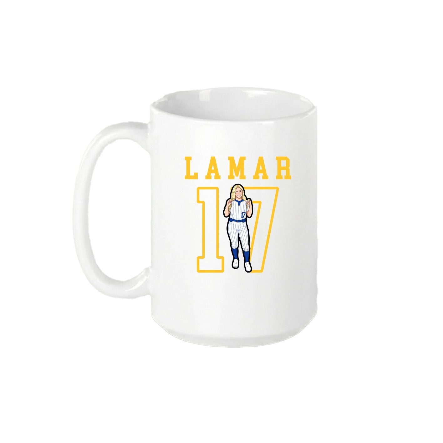 15oz Coffee Mug — Shirsey in White