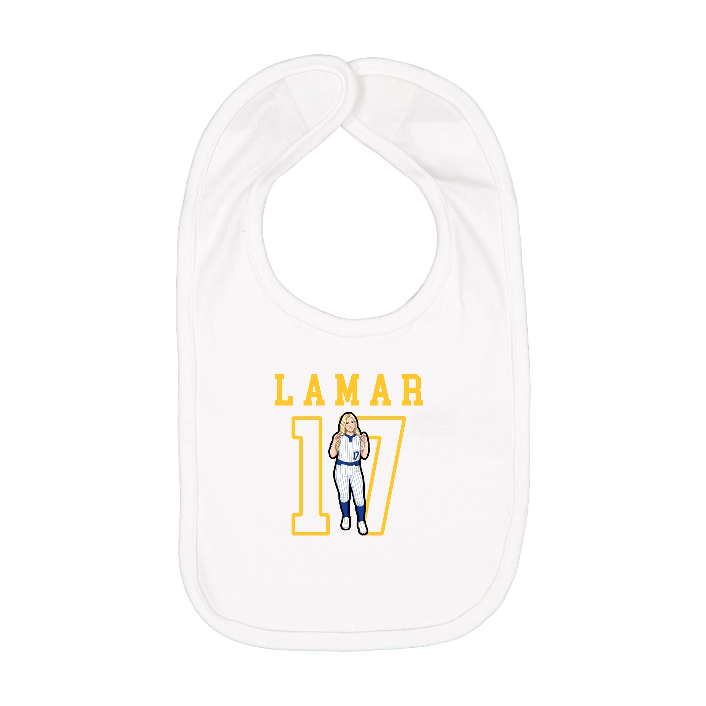 Infant Bib — Shirsey in White