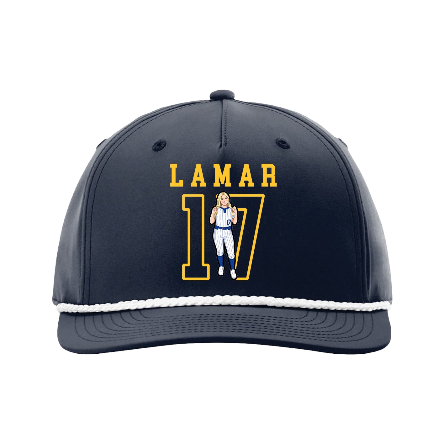 Five-Panel Classic Rope Cap — Shirsey in Navy