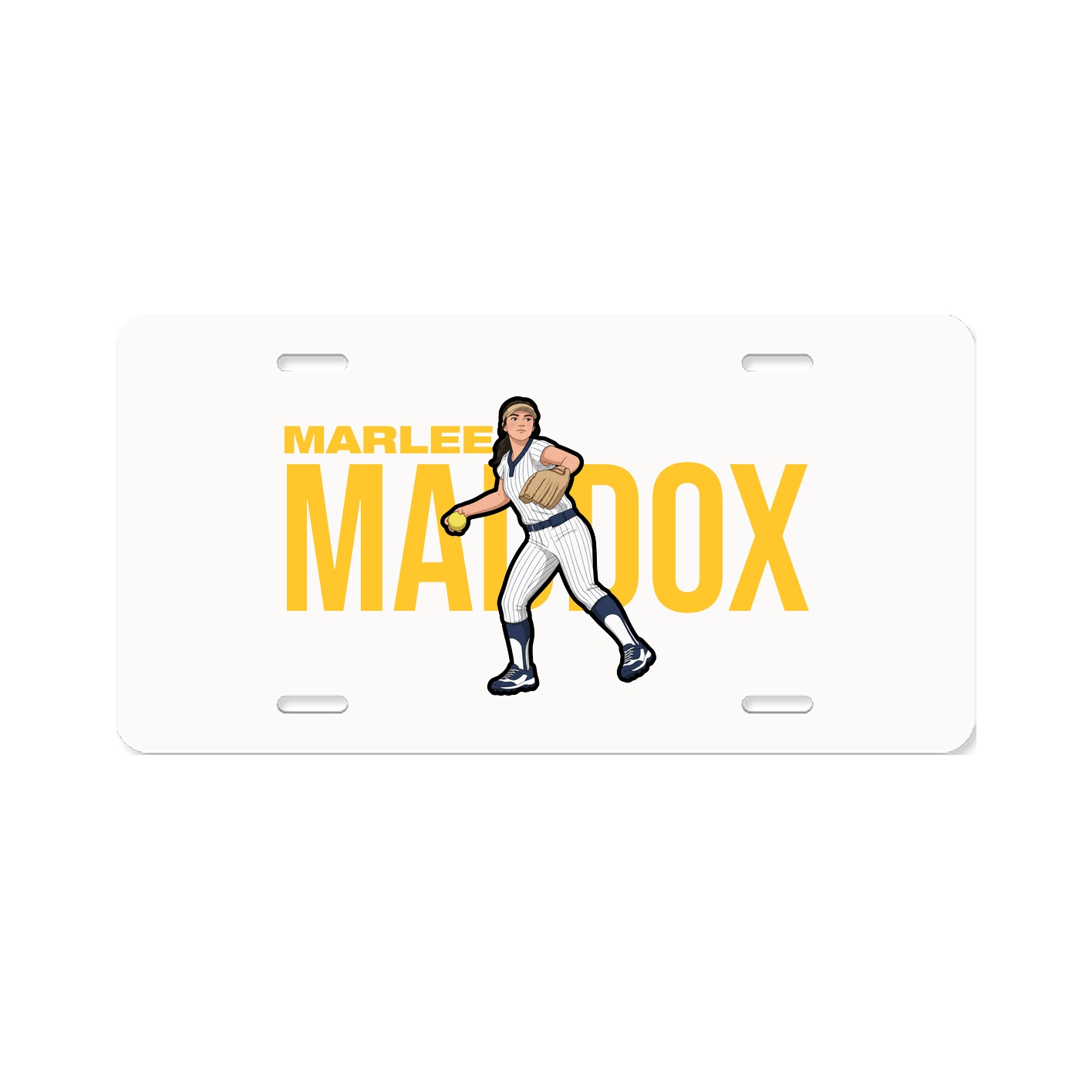 License Plate — Player Name in Classic