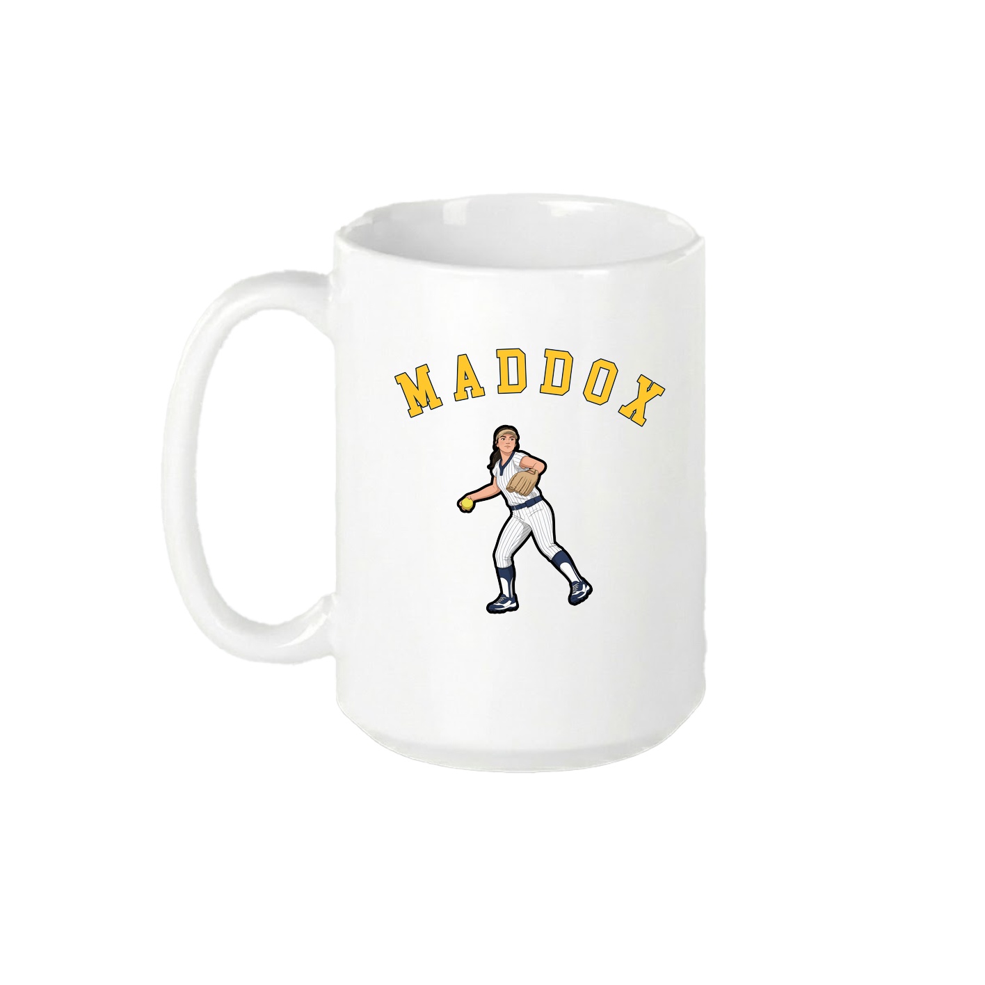 15oz Coffee Mug — Shirsey Arch in White