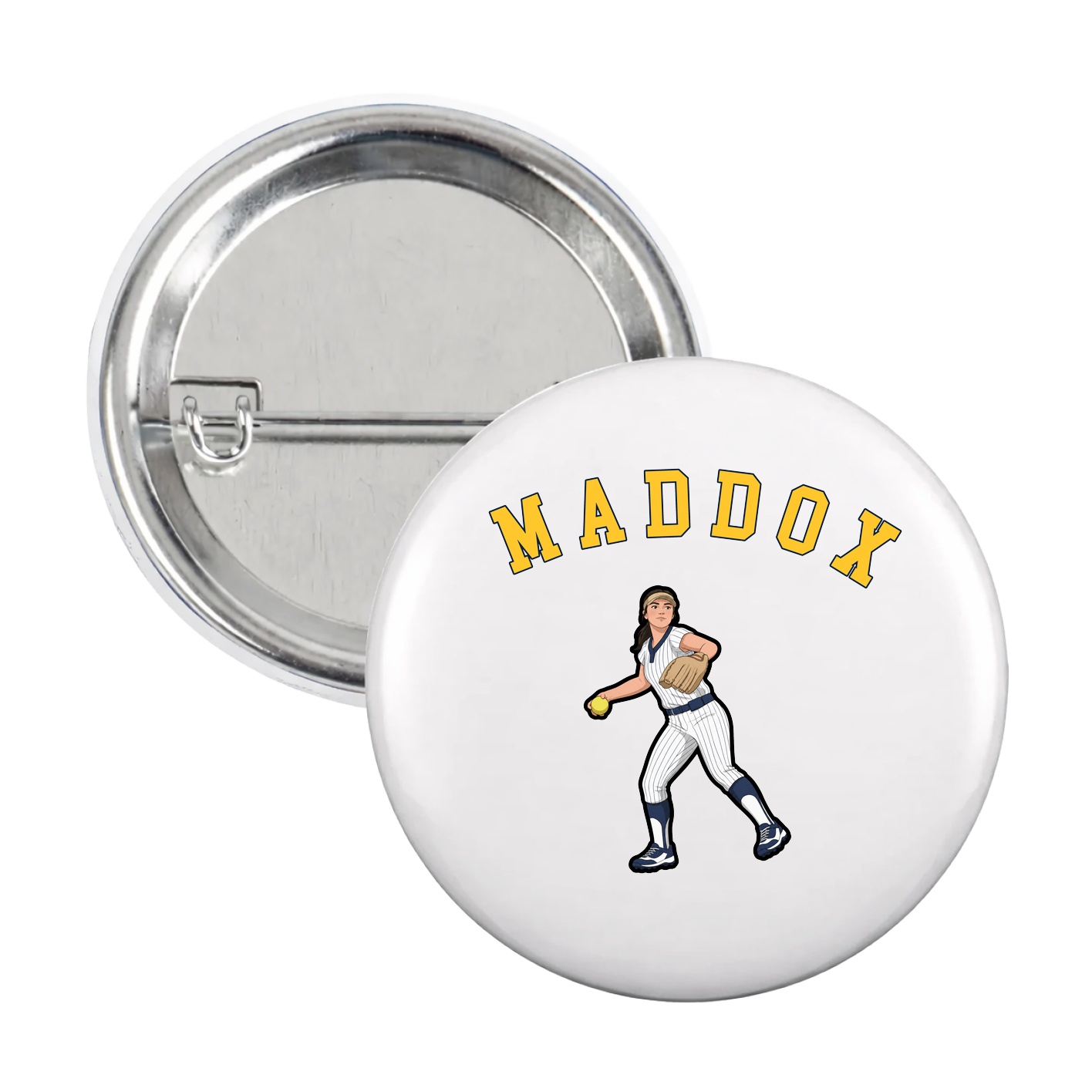 Game Day Button — Shirsey Arch in White