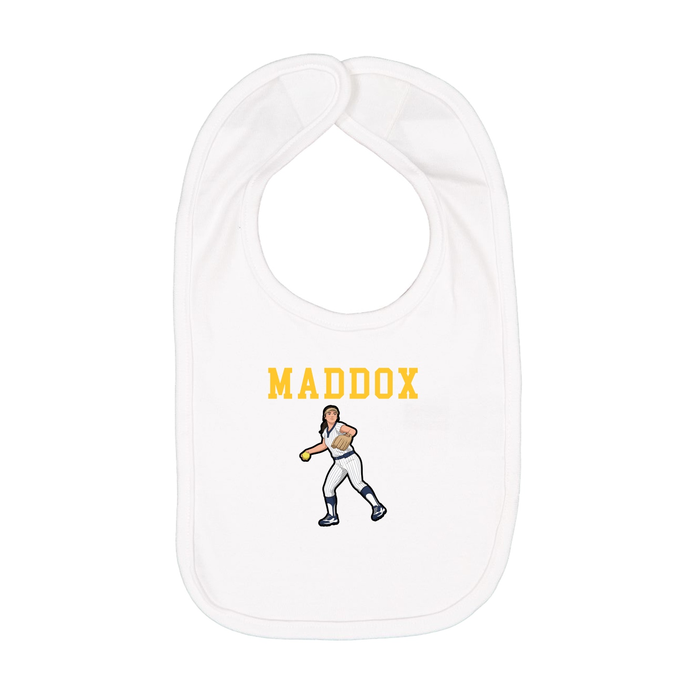 Infant Bib — Shirsey in White
