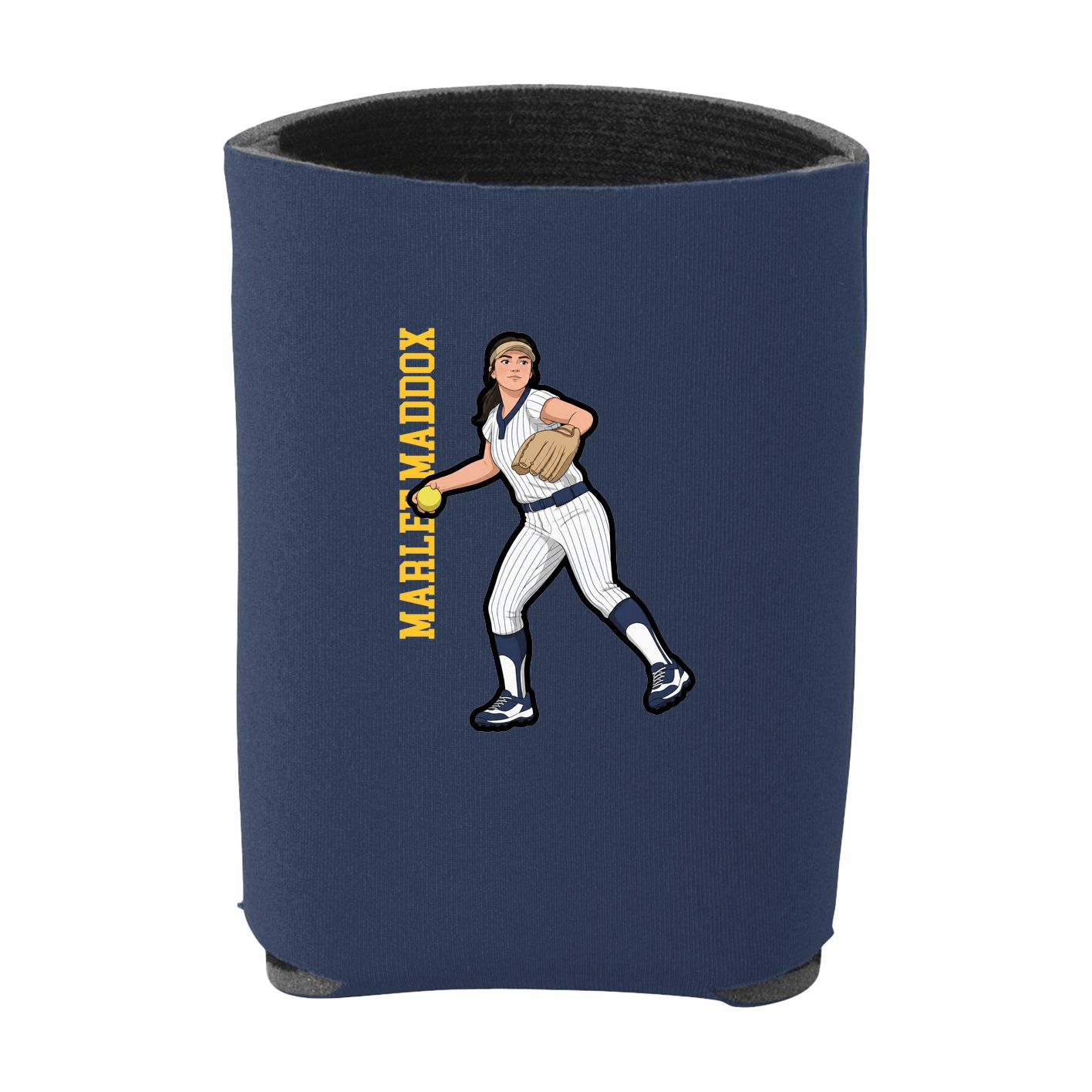 Can Holder — Name Vertical in Navy