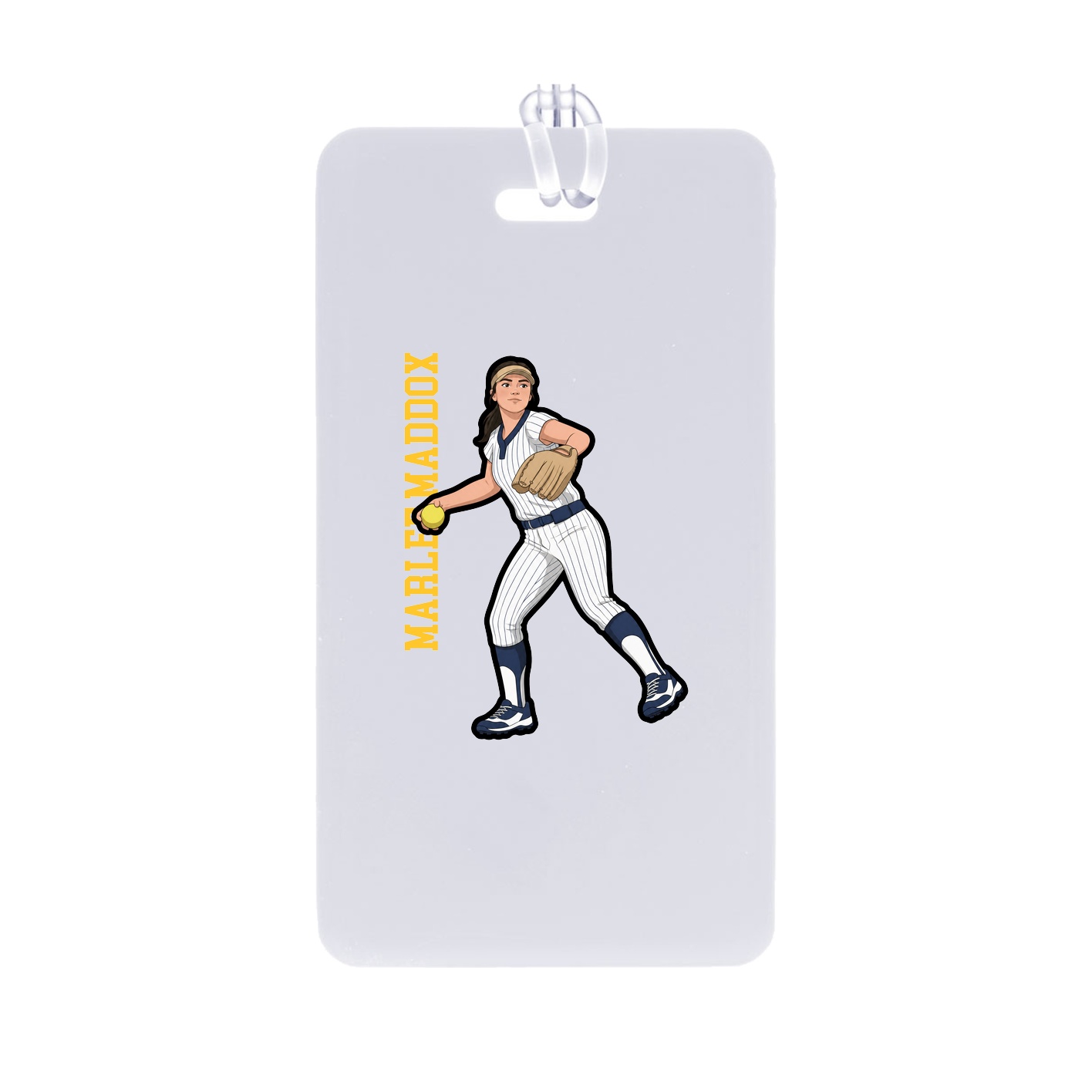 Bag Tag — Name Vertical in Classic