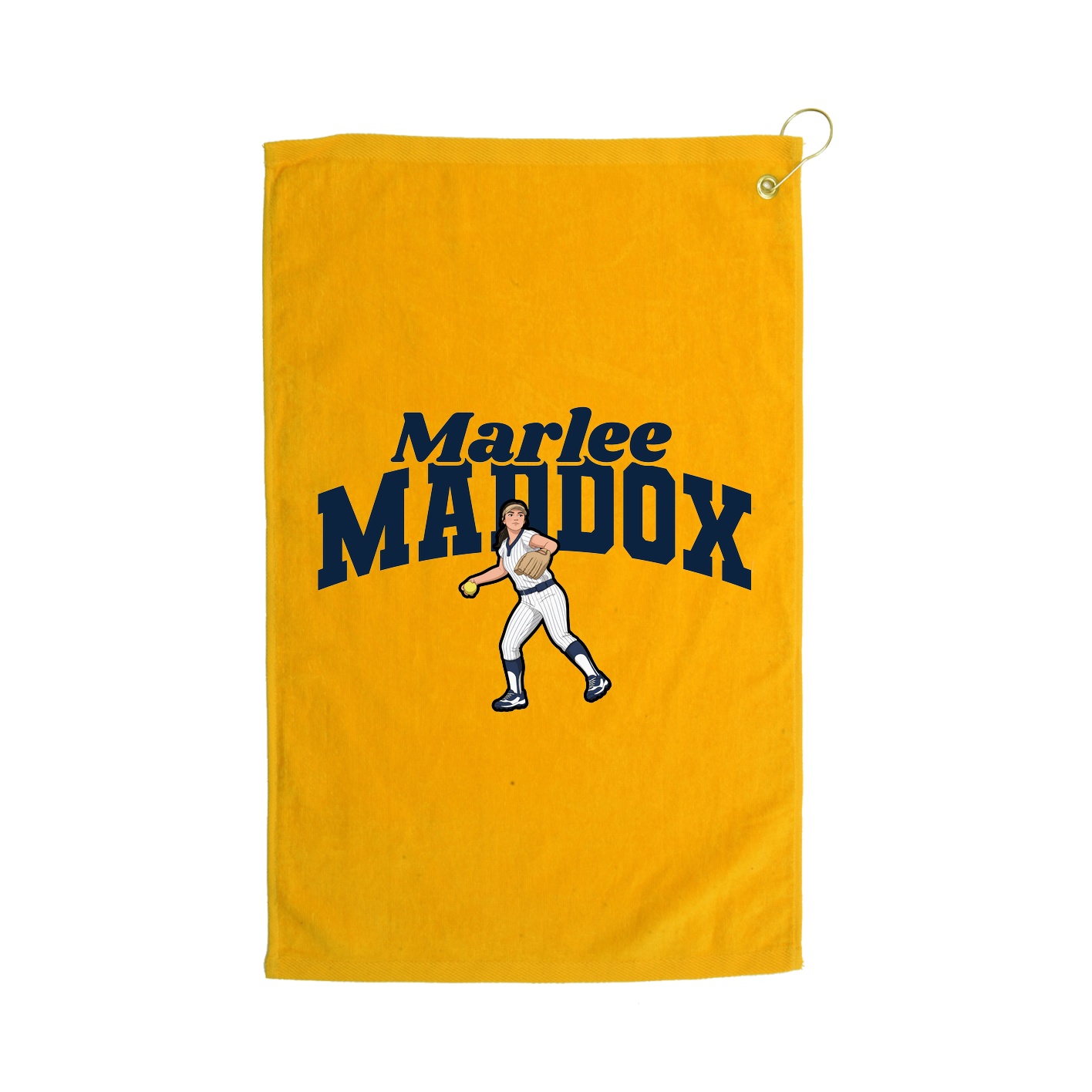Golf Towel — Signature Arch in Gold