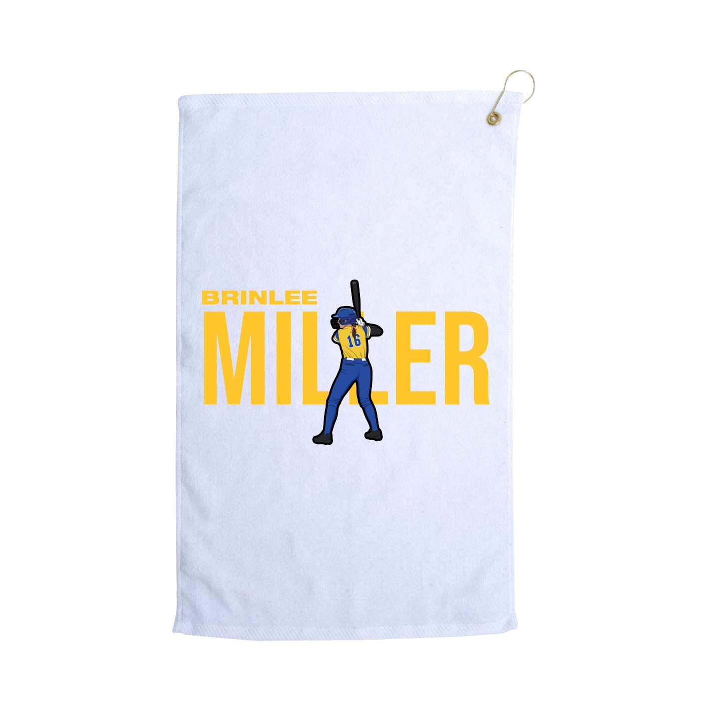 Golf Towel — Player Name in White