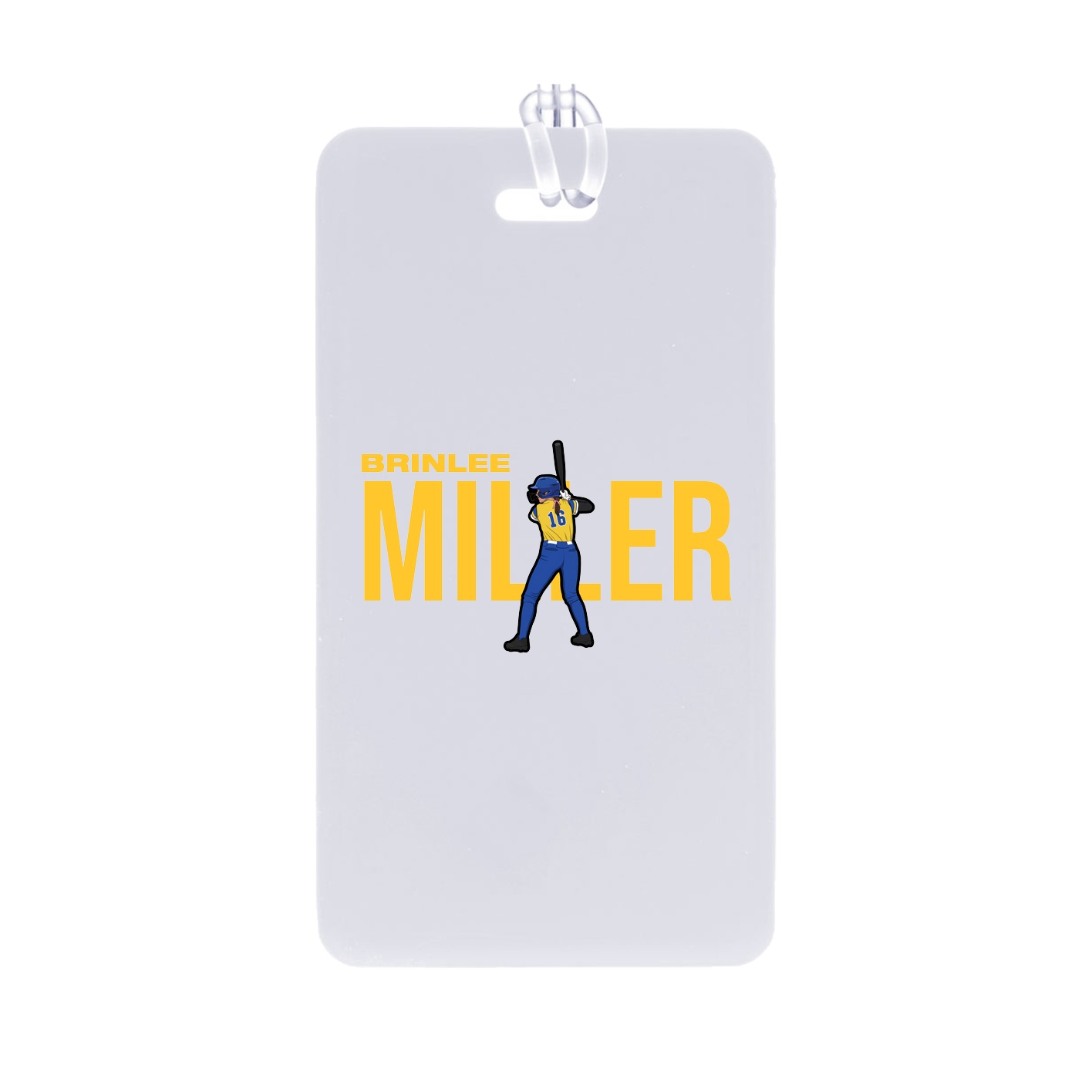 Bag Tag — Player Name in Classic