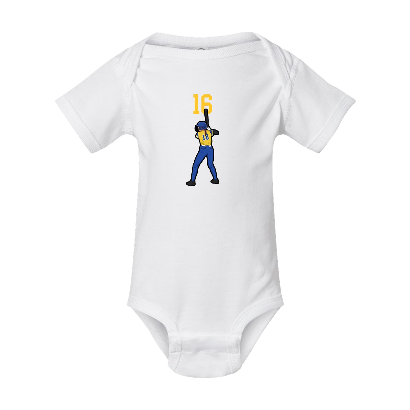 Baby Onesie — Number Top in White